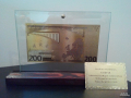 Сувенирни златни банкноти - 200 евро, снимка 3