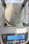 Стар златен Кръст с рубин 14к 5.96гр 5см , снимка 9