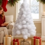 Изкуствена коледна елха в бяло – пухкав снежен ефект, снимка 1