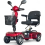  Сгъваема електрическа четириколка N5, Червена, Преносима, снимка 5