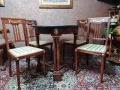 Антична Кухненска маса с 4 стола, снимка 3