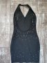 Черна бандажна къса рокля с камъни сваровски-Swarovski Crystal, снимка 10