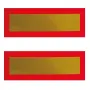 Светлоотразителни табели тип пчелна пита 2 броя 560 x 250 mm, снимка 1
