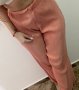Рипсен широк панталон в бонбонен цвят, снимка 2