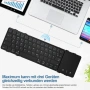 Сгъваема Bluetooth клавиатура с тъчпад – QWERTZ подредба, снимка 1