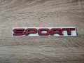 червени емблеми Sport за Range Rover черен кант, снимка 1