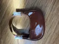 кафява лачена чанта by far, снимка 1
