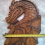 Прекрасна дърворезба на морски дракон за колекция интериор на подходящи заведения механи и любители , снимка 3