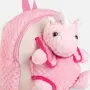 Детска раница с плюшен еднорог розова за момиче_1265119, снимка 3