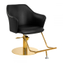 Фризьорски стол Gabbiano Marbella - златисто черен, снимка 1 - Фризьорски столове - 44763800