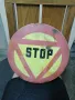 Стар, емайлиран знак STOP , снимка 1