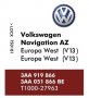 карта навигация ъпдейт VW Фолксваген Volkswagen SdCard map update NAVI VW, снимка 5