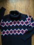 g-star javdi diamond jacquard turtle knit - страхотен мъжки пуловер ЛАМСКА ВЪЛНА, снимка 7
