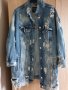 Дънково широко яке с рисунка на гърба , снимка 2