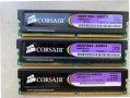 Геймърски рам памети Corsair XMS2 3x1GB DDR2 675MHz, снимка 1 - RAM памет - 30036032