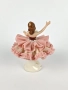 Порцеланова балерина с розова рокля - Sandizell, Dresden, снимка 3