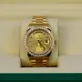 Rolex Day Date President Gold Champagne Diamond Bezel, снимка 3