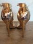 Елегантни златисти сандали с висок ток Glamorous, снимка 2