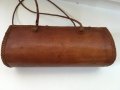 Винтидж френска чанта от 60-те естествена кожа цвят коняк, снимка 12