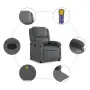 vidaXL Масажен наклоняем стол, сив, изкуствена кожа, снимка 8