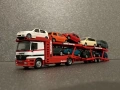 Mercedes Actros 1835 MP1 Kässbohrer SuperTrans Herpa 1:87 Автовоз, снимка 1