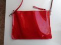 Малка червена чанта естествен лак-нова, снимка 4