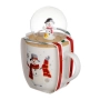 Коледна чаша с капак Mercado Trade, Снежен човек , Керамика, 500мл, снимка 3