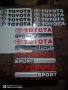 Стикери за Тойота Toyota за дръжки на врати и огледало кола автомобил джип мотор , снимка 1 - Аксесоари и консумативи - 30711348