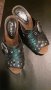 Нови черни чехли с капси на ток, снимка 1 - Чехли - 37199636
