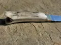 Нож ръчна изработка еленски рог, снимка 6