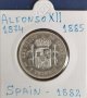 Монета Испания - 2 Песети 1882 г. Крал Алфонсо XII - Сребро