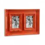 Рамка за снимки Двоен полипропилен (10 x 15 cm) - Оранжев