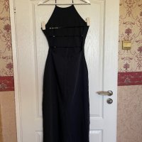 Нова дълга черна еластична елегантна официална парти коктейлна класическа рокля , снимка 5 - Рокли - 40146306