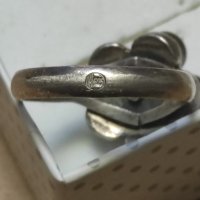 Сребърен пръстен с перли (178), снимка 9 - Пръстени - 42693452