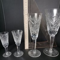 Кристални чаши, оловен кристал, снимка 2 - Чаши - 38163731
