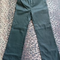 Черен кожен панталон , снимка 1 - Панталони - 36966354