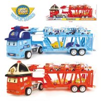 Голям Детски автовоз Пожарникар или Полицай и хеликоптер, снимка 2 - Коли, камиони, мотори, писти - 42834377