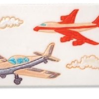 сет пачуърк щампи самолет облак пластмасови резци резец форма форми украса фондан торта печати, снимка 2 - Форми - 44213223