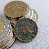 Монета - САЩ - 1 цент | 1880г., снимка 2 - Нумизматика и бонистика - 37750073