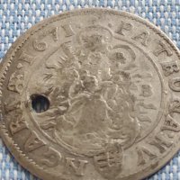 Сребърна монета 6 кройцера 1671г. Леополд първи Кремниц Унгария 13774, снимка 8 - Нумизматика и бонистика - 42890187