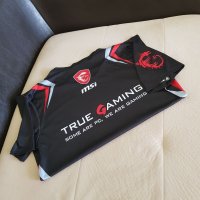 MSI True Gaming Dragon "Some Are PC, We Are Gaming" eSports Cybersport Jersey V-Neck Tee, снимка 2 - Тениски - 38179974