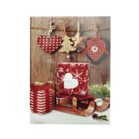 4245 Музикална коледна картичка с червен плик Merry Christmas, снимка 5 - Коледни подаръци - 42825967