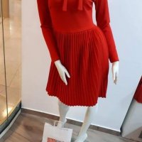 Червена рокля Солей ❤️, снимка 1 - Рокли - 38976797