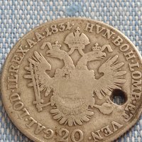 Сребърна монета 20 кройцера 1831г. Франц първи Виена Австрийска империя 12231, снимка 6 - Нумизматика и бонистика - 42915155