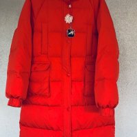  Модерно дълго палто ELF SACK гъши пух, снимка 1 - Палта, манта - 38108455