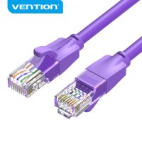 Vention Кабел LAN UTP Cat.6 Patch Cable - 1M Purple - IBEVF, снимка 1 - Кабели и адаптери - 44231033