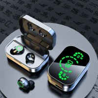 Безжични слушалки YD02 TWS - Bluetooth V5.3, калъф за зареждане, Водоустойчиви, 1200 maH, снимка 1 - Безжични слушалки - 42902018