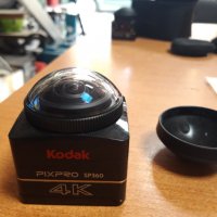 Kodak Pixpro SP360 4K Спортна екшън камера- 2 Броя Комплект, снимка 1 - Камери - 34098599