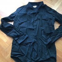 Черна риза ZARA , S/M - superslimfit, снимка 1 - Ризи - 30455014