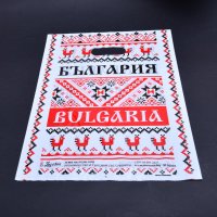 Сувенирна подаръчна торбичка декорирана със стилизирани български шевици - 100 бр, снимка 3 - За пчели - 44388836